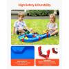 imageVEVOR Water Table for Toddlers Kids Activity Play Waterway Outdoor Summer Water Park Playset with 39PCS Accessories for Backyard Lawn Beach Activity Sensory Play Table for 3 Years Boys GirlsWaterway Playset