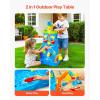 imageVEVOR Water Table for Toddlers Kids Activity Play Waterway Outdoor Summer Water Park Playset with 39PCS Accessories for Backyard Lawn Beach Activity Sensory Play Table for 3 Years Boys GirlsWaterfall Playset