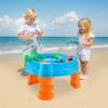 imageVEVOR Water Table for Toddlers Kids Activity Play Waterway Outdoor Summer Water Park Playset with 39PCS Accessories for Backyard Lawn Beach Activity Sensory Play Table for 3 Years Boys GirlsFish Water Playset