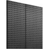 imageVEVOR Metal Pegboard Panels 24quot x 12quot Pegboard 2 Panels Heavy Duty Steel Peg Board Wall Organizer for Living Room Garage Tool Storage Workbench Office Organization Craft Room Kitchen Home Black24 x 24
