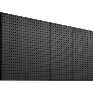 imageVEVOR Metal Pegboard Panels 24quot x 12quot Pegboard 2 Panels Heavy Duty Steel Peg Board Wall Organizer for Living Room Garage Tool Storage Workbench Office Organization Craft Room Kitchen Home Black48 x 24