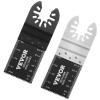 imageVEVOR 100PCS Oscillating Saw Blades Quick Release Multitool Blades Kit HCS Tool Blades for Wood Plastic Compatible with Dewalt Dremel Fein Worx Bosch Makita Milwaukee30 PCS