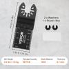 imageVEVOR 100PCS Oscillating Saw Blades Quick Release Multitool Blades Kit HCS Tool Blades for Wood Plastic Compatible with Dewalt Dremel Fein Worx Bosch Makita Milwaukee50 PCS
