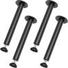 imageVEVOR 16 Inch Adjustable Desk Legs Reinforced Steel Office Table Furniture Legs Set of 4 for DIY 1200 lbs Load Capacity Heavy Duty Desk Legs Quick Instalation Legs with Adjustable Foot Cup Black
