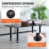 imageVEVOR 16 Inch Adjustable Desk Legs Reinforced Steel Office Table Furniture Legs Set of 4 for DIY 1200 lbs Load Capacity Heavy Duty Desk Legs Quick Instalation Legs with Adjustable Foot Cup Black