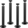 imageVEVOR 16 Inch Adjustable Desk Legs Reinforced Steel Office Table Furniture Legs Set of 4 for DIY 1200 lbs Load Capacity Heavy Duty Desk Legs Quick Instalation Legs with Adjustable Foot Cup Black
