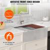 imageVEVOR 33 inch Farmhouse Kitchen Sink 304 Stainless Steel Sink Top Mount Single Bowl Kitchen Sinks with Ledge ampamp Accessories Household Dishwasher Sinks for Farm Prep Kitchen Garage and Bar Sink33 inch