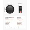 imageVEVOR 6 inch Wall Vent Cover Louvered Round AC Vent Gable Cover Premium Stainless Steel ampamp with Builtin a Protection Screen for HouseBathroomGarageKitchenBasement 2 Pack Black6 Inch