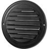 imageVEVOR 6 inch Wall Vent Cover Louvered Round AC Vent Gable Cover Premium Stainless Steel ampamp with Builtin a Protection Screen for HouseBathroomGarageKitchenBasement 2 Pack Black6 Inch