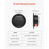 imageVEVOR 6 inch Wall Vent Cover Louvered Round AC Vent Gable Cover Premium Stainless Steel ampamp with Builtin a Protection Screen for HouseBathroomGarageKitchenBasement 2 Pack Black6 Inch