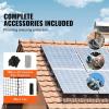 imageVEVOR 8in x 98ft Solar Panel Bird Guard PVC Coated Wire Mesh Roll Kit with 100pcs FastenersCritter FencePigeon Proofing Black6in x 98ft with 100pcs Fasteners  50pcs Tie Wires