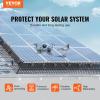 imageVEVOR 8in x 98ft Solar Panel Bird Guard PVC Coated Wire Mesh Roll Kit with 100pcs FastenersCritter FencePigeon Proofing Black8in x 98ft with 100pcs Fasteners  50pcs Tie Wires