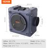 imageVEVOR Air Scrubber with 3Stage Filtration Stackable Negative Air Machine 550 CFM Air Cleaner with MERV10 Carbon H13 HEPA for Home Industrial and Commercial Use800CFM