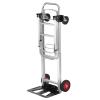 imageVEVOR Aluminum Truck 2 in 1 800 lbs Load Capacity Heavy Duty Industrial Convertible Folding Hand Truck and Dolly Utility Cart Converts from Hand Truck to Platform Cart with Rubber Wheels400LBS  2 in 1