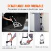 imageVEVOR Aluminum Truck 2 in 1 800 lbs Load Capacity Heavy Duty Industrial Convertible Folding Hand Truck and Dolly Utility Cart Converts from Hand Truck to Platform Cart with Rubber WheelsPortable  175LBS