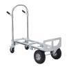 imageVEVOR Aluminum Truck 2 in 1 800 lbs Load Capacity Heavy Duty Industrial Convertible Folding Hand Truck and Dolly Utility Cart Converts from Hand Truck to Platform Cart with Rubber Wheels1000LBS  2 in 1
