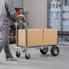 imageVEVOR Aluminum Truck 2 in 1 800 lbs Load Capacity Heavy Duty Industrial Convertible Folding Hand Truck and Dolly Utility Cart Converts from Hand Truck to Platform Cart with Rubber Wheels1000LBS2 in 1new