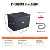 imageVEVOR Commercial Grease Trap 40 LBS Grease Interceptor Side Inlet Interceptor Under Sink Carbon Steel Grease Trap 152 GPM Waste Water Oilwater Separator for Restaurant Canteen Home KitchenUpgraded Version