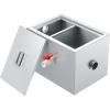 imageVEVOR Commercial Grease Trap 40 LBS Grease Interceptor Side Inlet Interceptor Under Sink Stainless Steel Grease Trap 10 GPM Waste Water Oilwater Separator for Restaurant Canteen Home KitchenSide Inlet