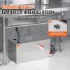 imageVEVOR Commercial Grease Trap 40 LBS Grease Interceptor Side Inlet Interceptor Under Sink Stainless Steel Grease Trap 10 GPM Waste Water Oilwater Separator for Restaurant Canteen Home KitchenTop Inlet