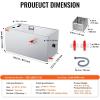 imageVEVOR Commercial Grease Trap 40 LBS Grease Interceptor Side Inlet Interceptor Under Sink Stainless Steel Grease Trap 10 GPM Waste Water Oilwater Separator for Restaurant Canteen Home KitchenTop Inlet