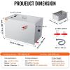 imageVEVOR Commercial Grease Trap 40 LBS Grease Interceptor Side Inlet Interceptor Under Sink Stainless Steel Grease Trap 10 GPM Waste Water Oilwater Separator for Restaurant Canteen Home KitchenTop Inlet