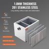imageVEVOR Commercial Grease Trap 40 LBS Grease Interceptor Side Inlet Interceptor Under Sink Stainless Steel Grease Trap 10 GPM Waste Water Oilwater Separator for Restaurant Canteen Home KitchenSide Inlet