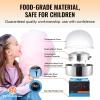 imageVEVOR Cotton Candy Machine Commercial 1000W Electric Floss Maker with Stainless Steel Bowl Sugar Scoop Storage Drawer Perfect for Home Carnival Kids Birthday Family Party RedBlue