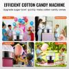 imageVEVOR Cotton Candy Machine Commercial 1000W Electric Floss Maker with Stainless Steel Bowl Sugar Scoop Storage Drawer Perfect for Home Carnival Kids Birthday Family Party RedPink