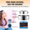 imageVEVOR Cotton Candy Machine Commercial 1000W Electric Floss Maker with Stainless Steel Bowl Sugar Scoop Storage Drawer Perfect for Home Carnival Kids Birthday Family Party RedBlue