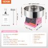 imageVEVOR Cotton Candy Machine Commercial 1000W Electric Floss Maker with Stainless Steel Bowl Sugar Scoop Storage Drawer Perfect for Home Carnival Kids Birthday Family Party RedPink