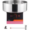 imageVEVOR Cotton Candy Machine Commercial 1000W Electric Floss Maker with Stainless Steel Bowl Sugar Scoop Storage Drawer Perfect for Home Carnival Kids Birthday Family Party RedPink