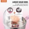 imageVEVOR Cotton Candy Machine Commercial 1000W Electric Floss Maker with Stainless Steel Bowl Sugar Scoop Storage Drawer Perfect for Home Carnival Kids Birthday Family Party RedPink