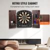 imageVEVOR Dart Board Cabinet Set Multiple Styles ReadytoPlay Bundle Official Size Steel Tip Dart Hideaway Cabinet Features Easy Assembly Complete with All Accessories Perfect for Cricket Games353 x 20 x 27