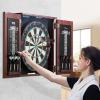 imageVEVOR Dart Board Cabinet Set Multiple Styles ReadytoPlay Bundle Official Size Steel Tip Dart Hideaway Cabinet Features Easy Assembly Complete with All Accessories Perfect for Cricket Games433 x 213 x 43