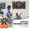 imageVEVOR Dart Board Cabinet Set Multiple Styles ReadytoPlay Bundle Official Size Steel Tip Dart Hideaway Cabinet Features Easy Assembly Complete with All Accessories Perfect for Cricket Games353 x 20 x 27