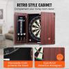 imageVEVOR Dart Board Cabinet Set Multiple Styles ReadytoPlay Bundle Official Size Steel Tip Dart Hideaway Cabinet Features Easy Assembly Complete with All Accessories Perfect for Cricket Games40 x 213 x 35