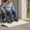 imageVEVOR Door Threshold Ramp 1 inch Rise Aluminum Alloy Threshold Ramp Rated 800 lbs Load Capacity Handicap Ramps for Home Steps for Wheelchair Scooters Power Chairs Walkers Bicycle Tricycle2 Rise
