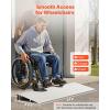 imageVEVOR Door Threshold Ramp 1 inch Rise Aluminum Alloy Threshold Ramp Rated 800 lbs Load Capacity Handicap Ramps for Home Steps for Wheelchair Scooters Power Chairs Walkers Bicycle Tricycle2 Rise