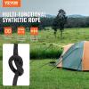 imageVEVOR Double Braided Polyester Rope 12 in x 220 ft 48 Strands 8000 LBS Breaking Strength Outdoor Rope Arborist Rigging Rope for Rock Hiking Camping Swing Rappelling Rescue OrangeBlackNylon Rope