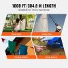 imageVEVOR Double Braided Polyester Rope 12 in x 220 ft 48 Strands 8000 LBS Breaking Strength Outdoor Rope Arborist Rigging Rope for Rock Hiking Camping Swing Rappelling Rescue OrangeBlackNylon Rope