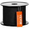 imageVEVOR Double Braided Polyester Rope 12 in x 220 ft 48 Strands 8000 LBS Breaking Strength Outdoor Rope Arborist Rigging Rope for Rock Hiking Camping Swing Rappelling Rescue OrangeBlackNylon Rope