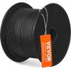 imageVEVOR Double Braided Polyester Rope 12 in x 220 ft 48 Strands 8000 LBS Breaking Strength Outdoor Rope Arborist Rigging Rope for Rock Hiking Camping Swing Rappelling Rescue OrangeBlackNylon Rope