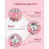 imageVEVOR Electric Cotton Candy Machine 1000W Commercial Candy Floss Maker with 205 in Stainless Steel Bowl Sugar Scoop and Drawer Easy Home Use Perfect for Kids Birthday Family Party PinkPink