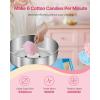 imageVEVOR Electric Cotton Candy Machine 1000W Commercial Candy Floss Maker with 205 in Stainless Steel Bowl Sugar Scoop and Drawer Easy Home Use Perfect for Kids Birthday Family Party PinkBlue