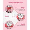 imageVEVOR Electric Cotton Candy Machine 1000W Commercial Candy Floss Maker with 205 in Stainless Steel Bowl Sugar Scoop and Drawer Easy Home Use Perfect for Kids Birthday Family Party PinkRed