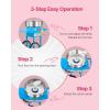 imageVEVOR Electric Cotton Candy Machine 1000W Commercial Candy Floss Maker with 205 in Stainless Steel Bowl Sugar Scoop and Drawer Easy Home Use Perfect for Kids Birthday Family Party PinkBlue