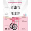 imageVEVOR Electric Cotton Candy Machine 1000W Commercial Candy Floss Maker with 205 in Stainless Steel Bowl Sugar Scoop and Drawer Easy Home Use Perfect for Kids Birthday Family Party PinkPink