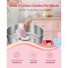 imageVEVOR Electric Cotton Candy Machine 1000W Commercial Candy Floss Maker with 205 in Stainless Steel Bowl Sugar Scoop and Drawer Easy Home Use Perfect for Kids Birthday Family Party PinkRed