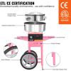 imageVEVOR Electric Cotton Candy Machine 1000W Commercial Floss Maker wStainless Steel Bowl Sugar Scoop and Drawer Perfect for Home Carnival Kids Birthday Family Party PinkPink
